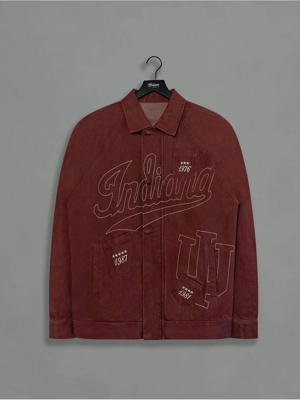 Nil Indiana The Indiana Custom Washed Denim Jacket Limited Release $195 Retail